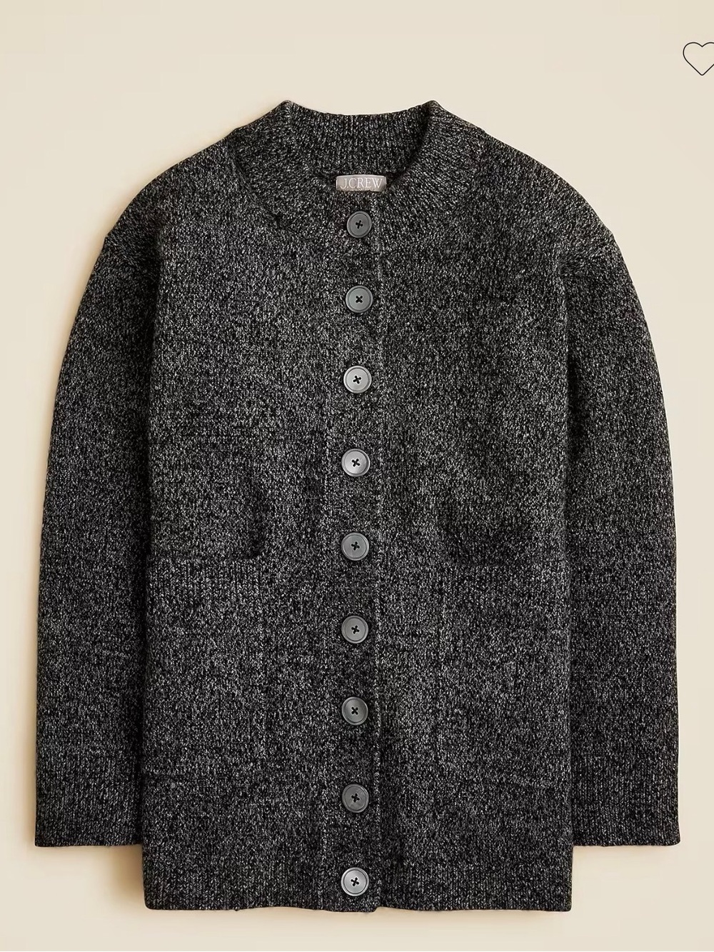 J. Crew Relaxed Milano Stitch Cardigan